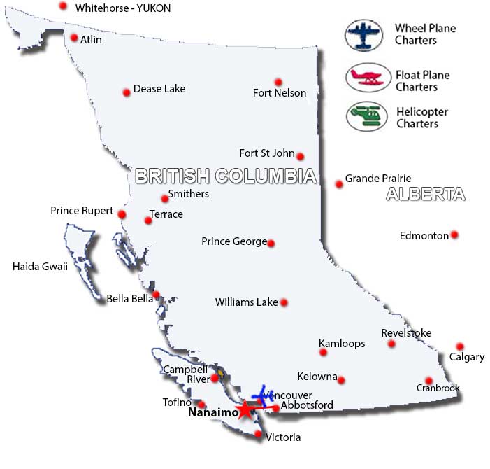 Charter Flights to Nanaimo